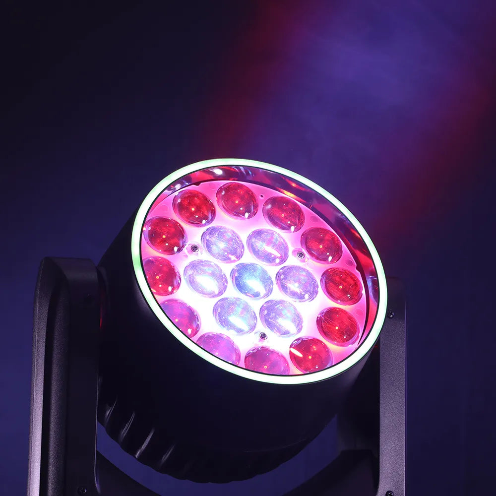 <tc>Betopper</tc> LM1915R 19x15w ウォッシュムービングヘッド(ハローリング付き)