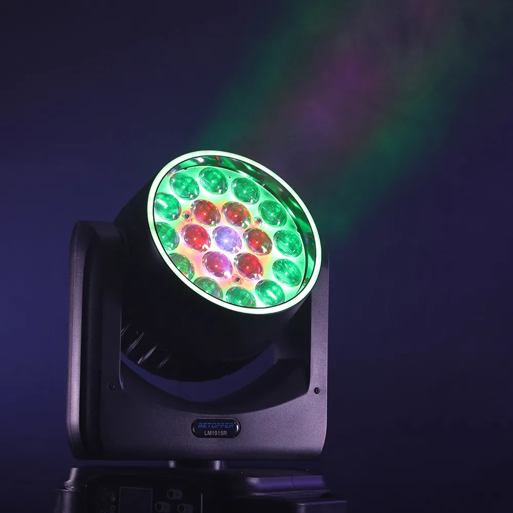 <tc>Betopper</tc> LM1915R 19x15w ウォッシュムービングヘッド(ハローリング付き)