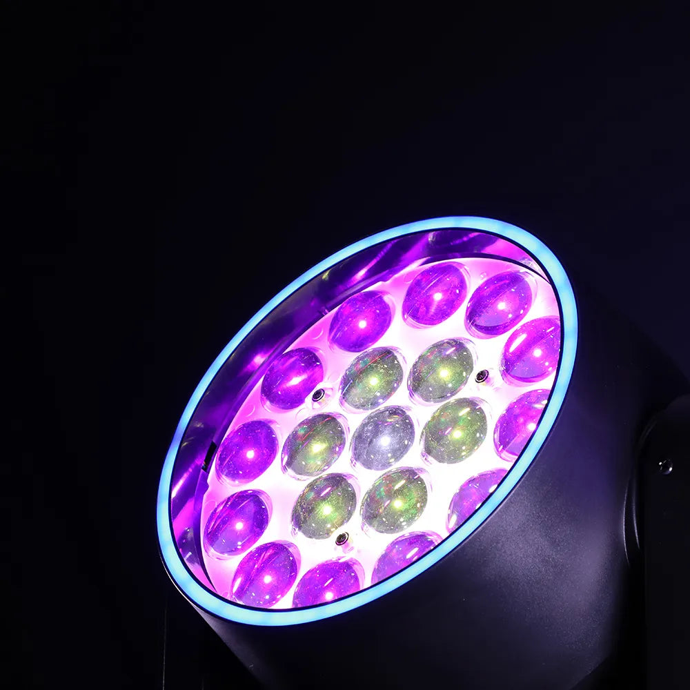 <tc>Betopper</tc> LM1915R 19x15w ウォッシュムービングヘッド(ハローリング付き)