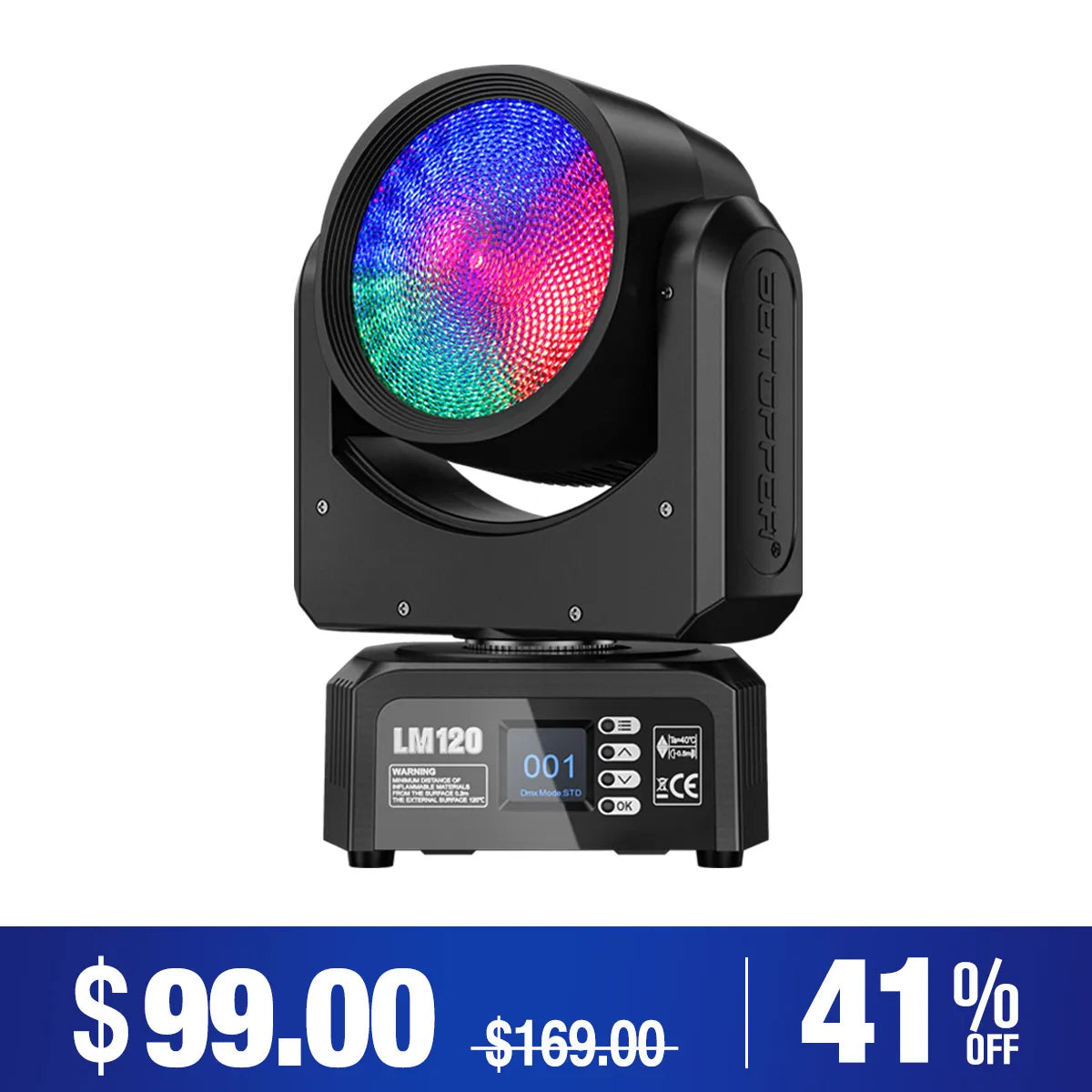 BOTOPPER LM120 Demon's Eye 120W Moving Head DJ Light