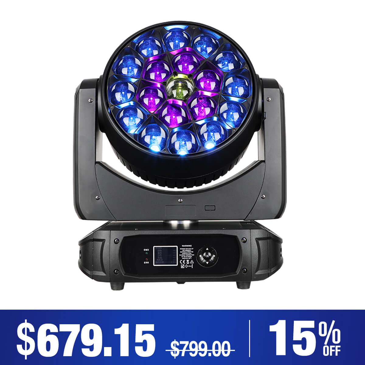 Betopper LM1940 19x40w Moving Head mit Pixel Mapping