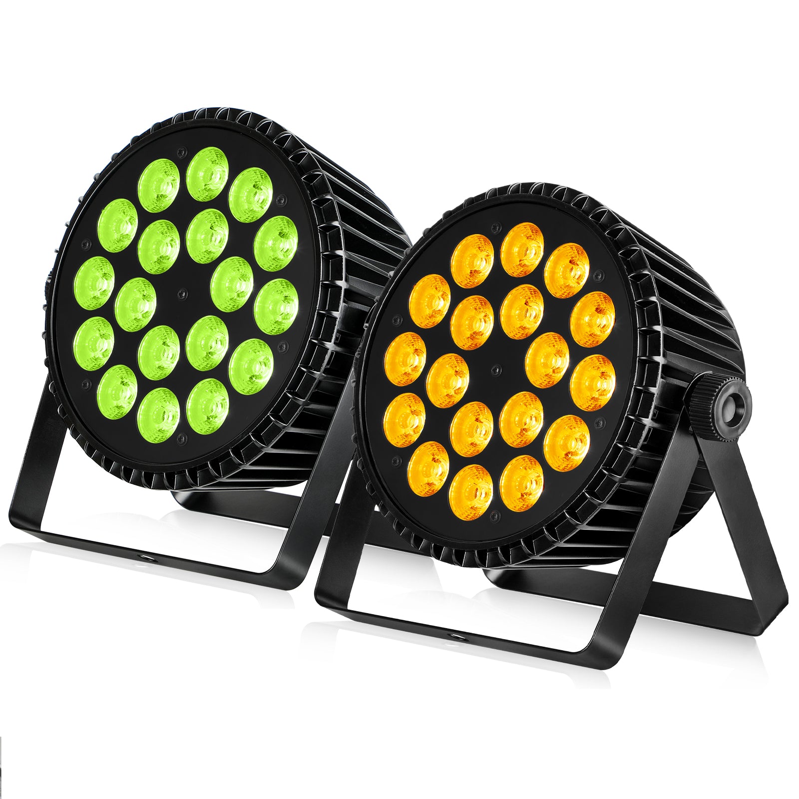<tc>Betopper</tc> Projecteur PAR à LED 18 x 18 W RGBW Ambre + UV en promotion