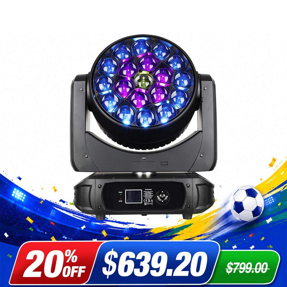 Betopper LM1940 19x40w Moving Head with Pixel Mapping