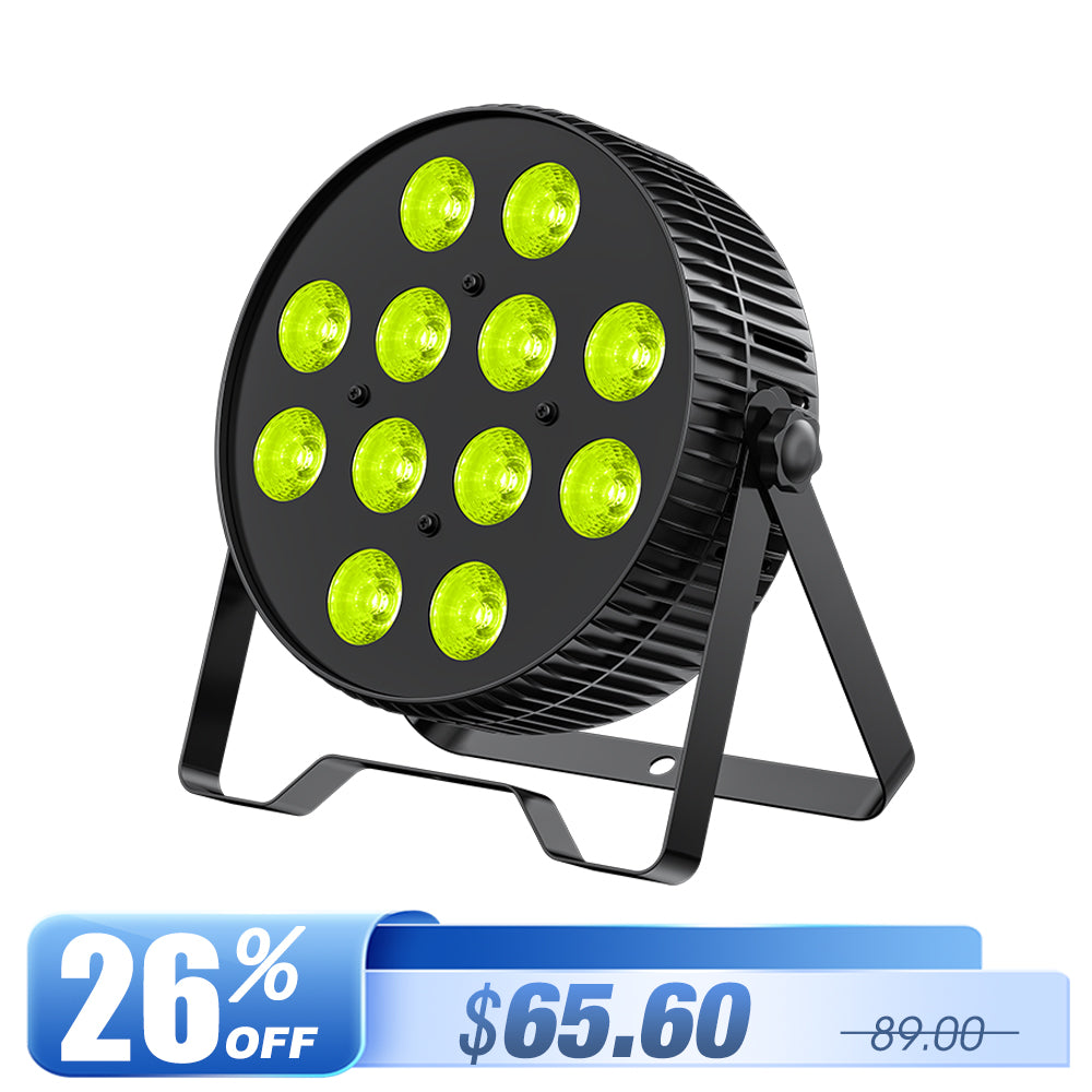 Betopper LPC1218 12x18W Lime Amber UV + RGB 6-in-1 LED PAR Light