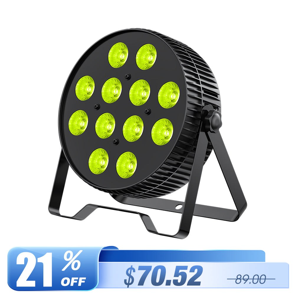 Betopper LPC1218 12x18W Lime Amber UV + RGB 6-in-1 LED PAR Light
