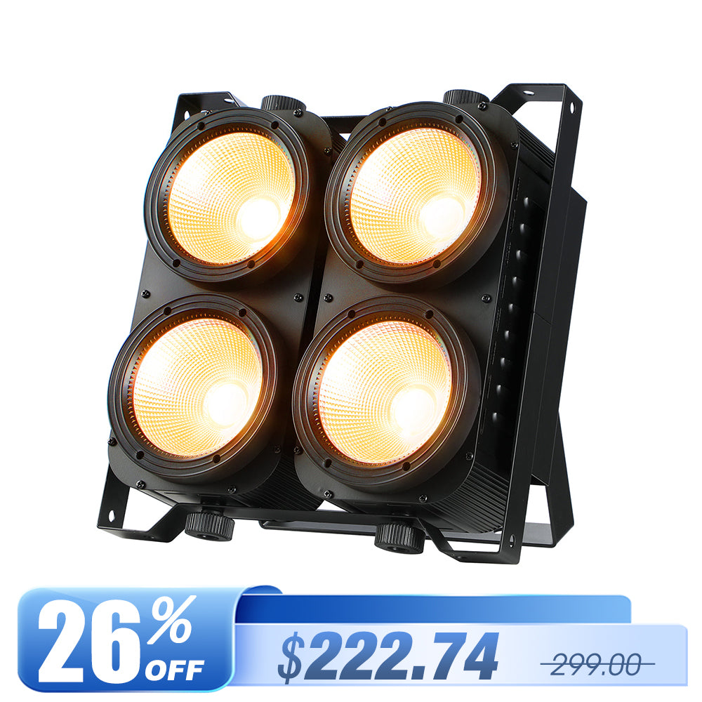 <tc>Betopper</tc> Luce accecante COB LC500 4x100w ambra/CW ad alto CRI