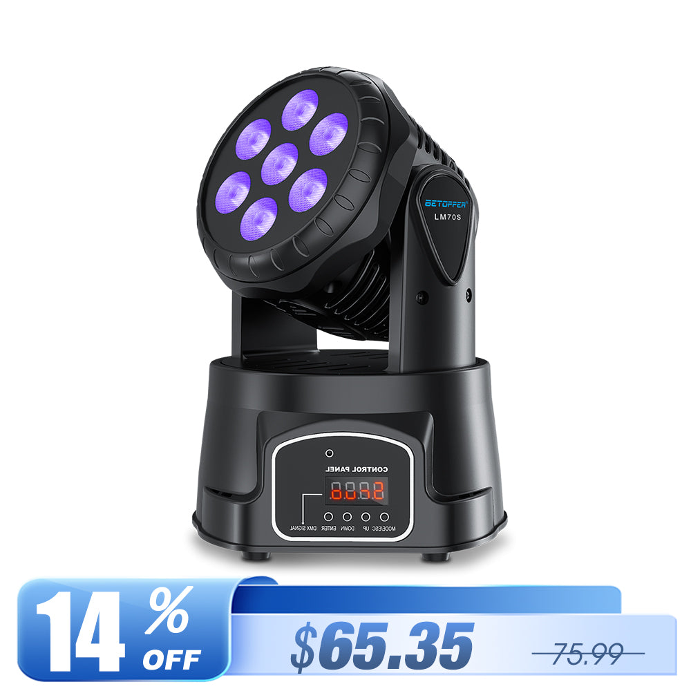 Betopper LM70S 7x8w Mini Moving Head Stage Light