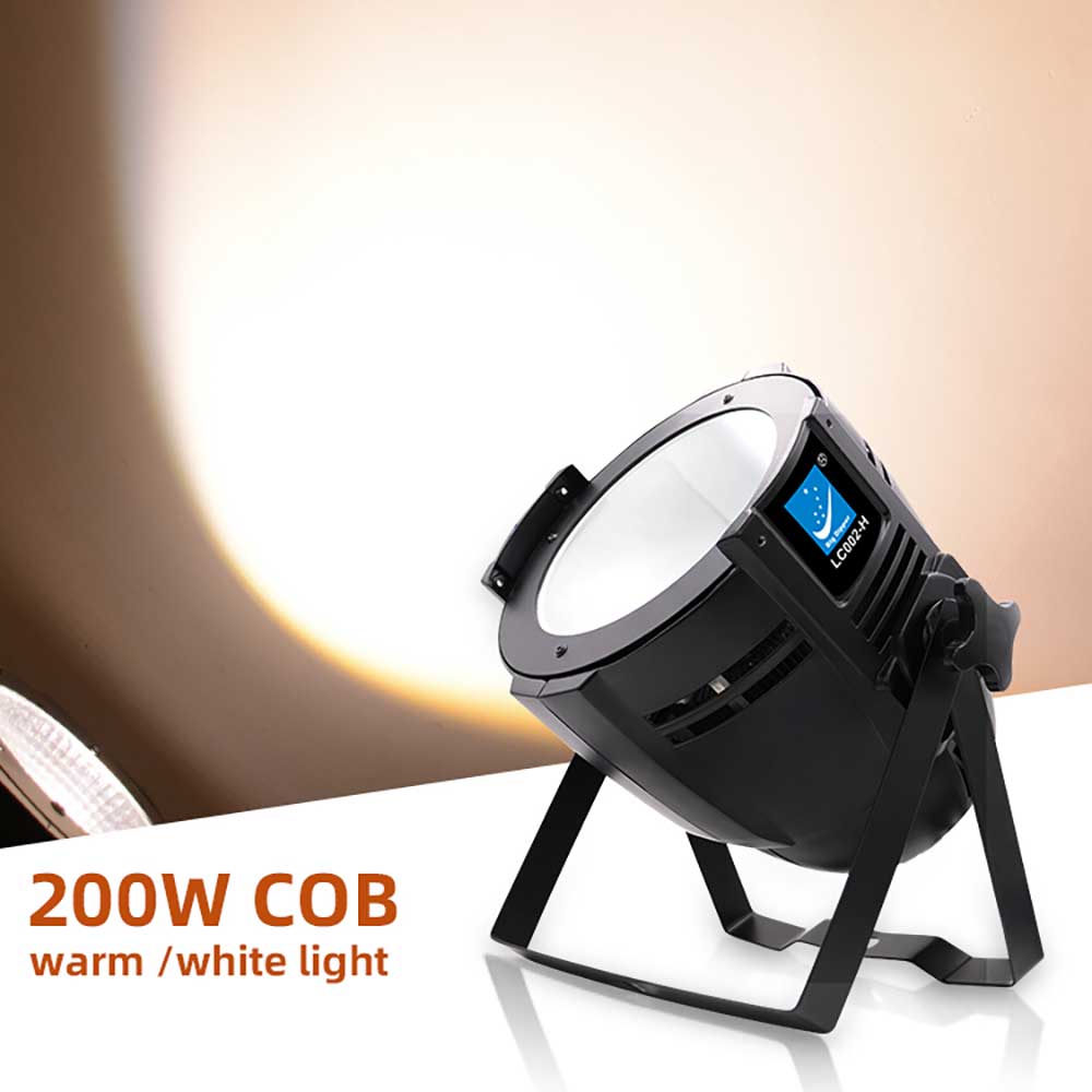 Betopper 200W COB LED Stage Spotlights Warm Cold White LED Par Light LC002-H