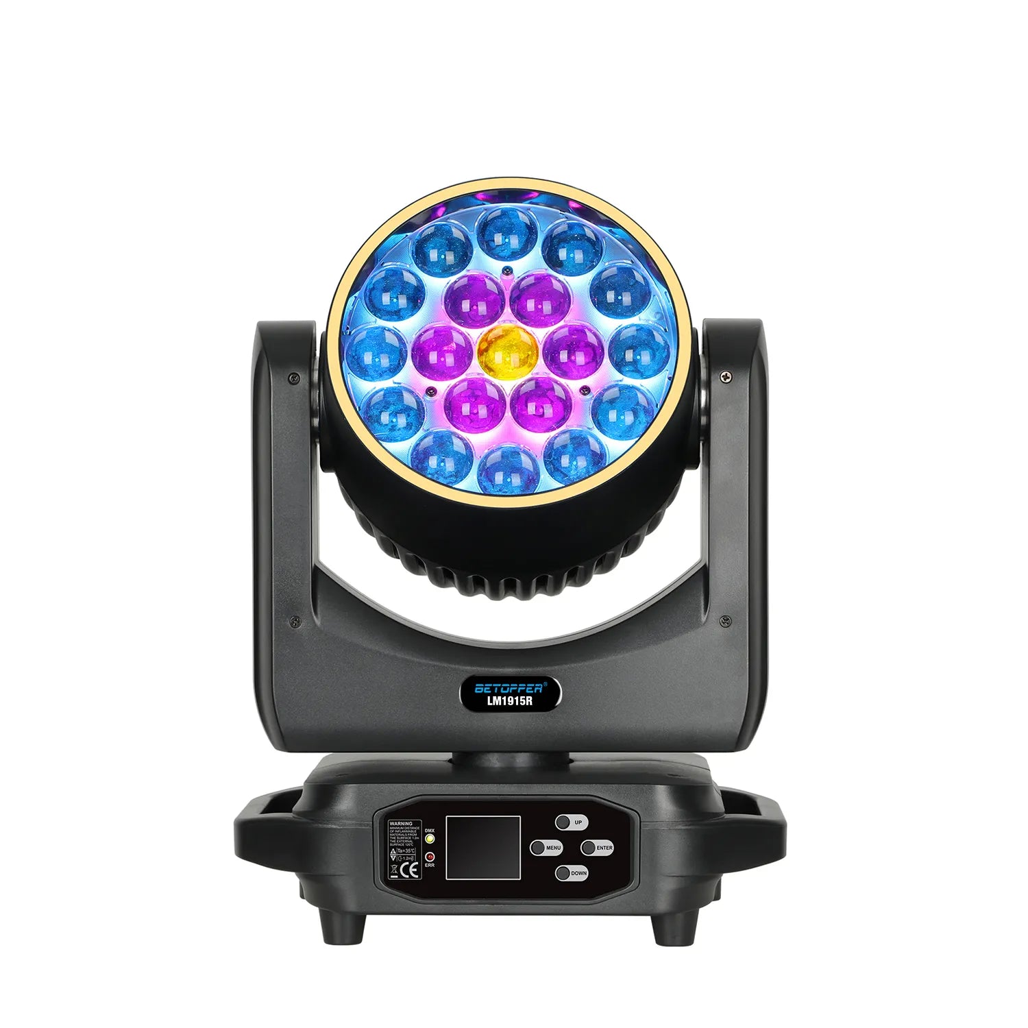 <tc>Betopper</tc> LM1915R 19x15w Wash Moving Head mit Halo-Ring