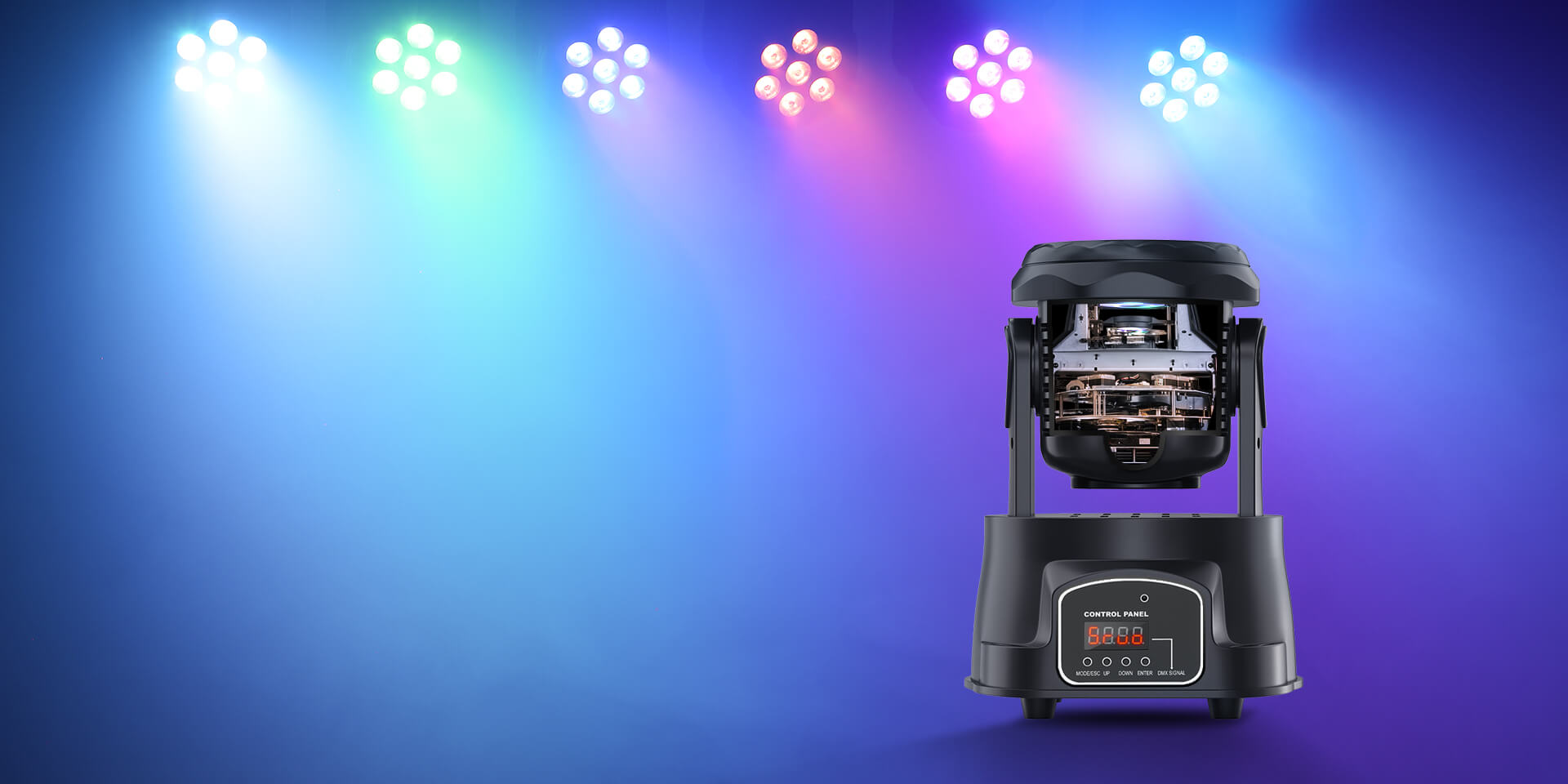 Betopper 7x8W RGBW Mini Moving Head Light LM70S