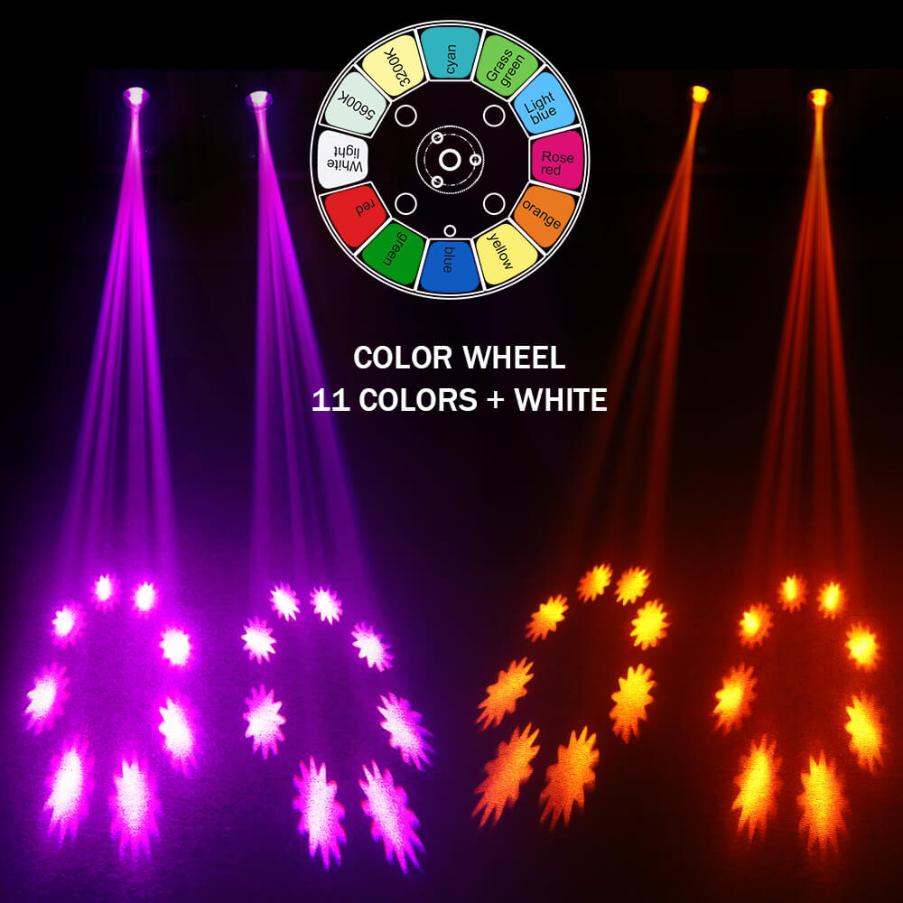 <tc>Betopper</tc> CLB260-O バンドル: ムービングヘッド 4 個とフライトケース 2 個