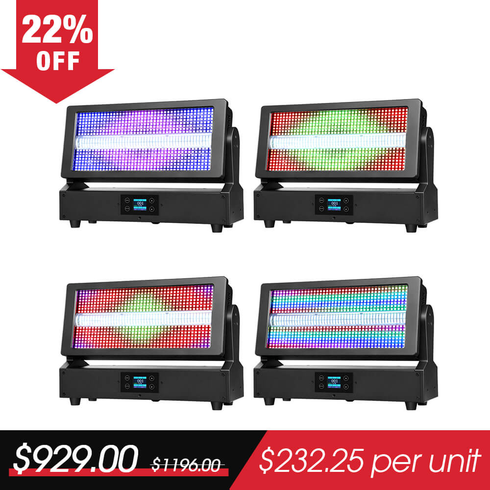 Betopper LF350 Matrix Strobe Effect Moving Head Lights(4pcs)
