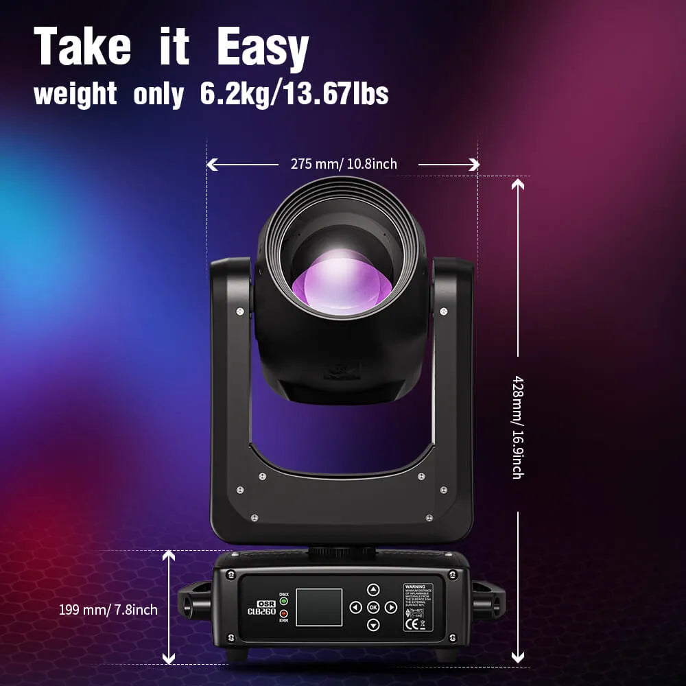 <tc>Betopper</tc> CLB260-O 9R 260W プロ仕様ムービングヘッドビームライト