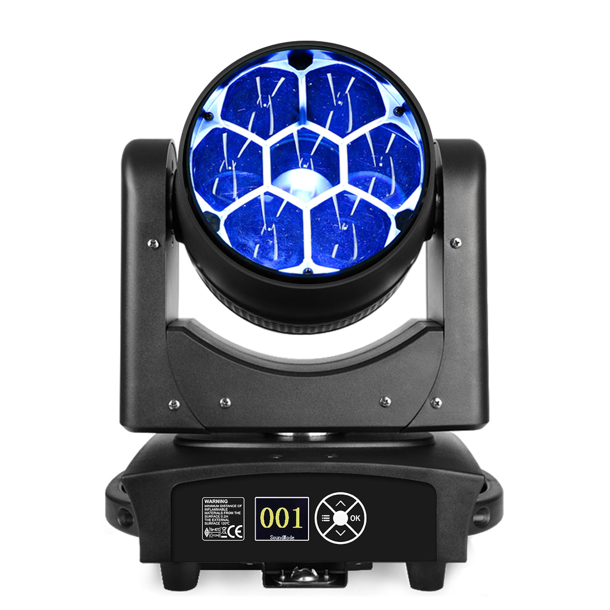 <tc>Betopper</tc> Projecteur de scène à tête mobile Wash LM0740 7x40 W