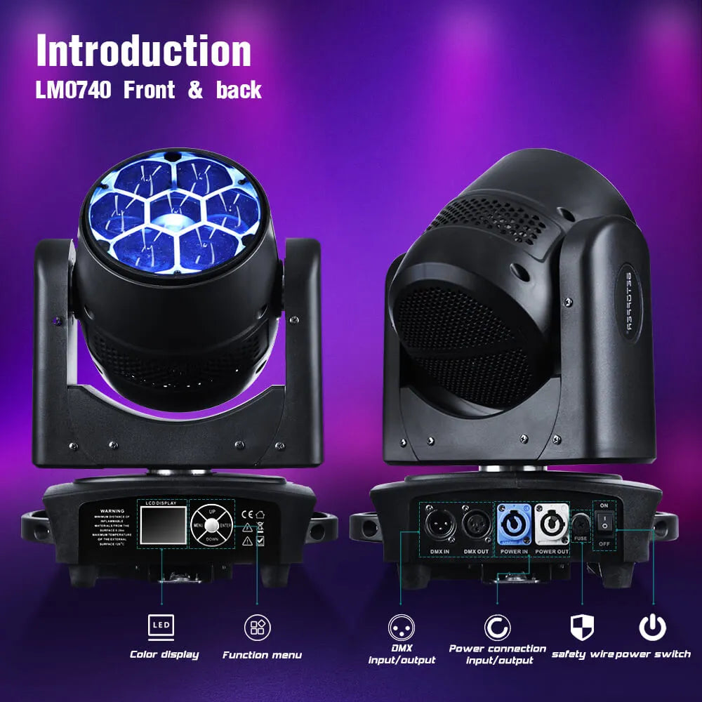 <tc>Betopper</tc> LM0740 7x40w Wash Moving Head Bühnenlicht