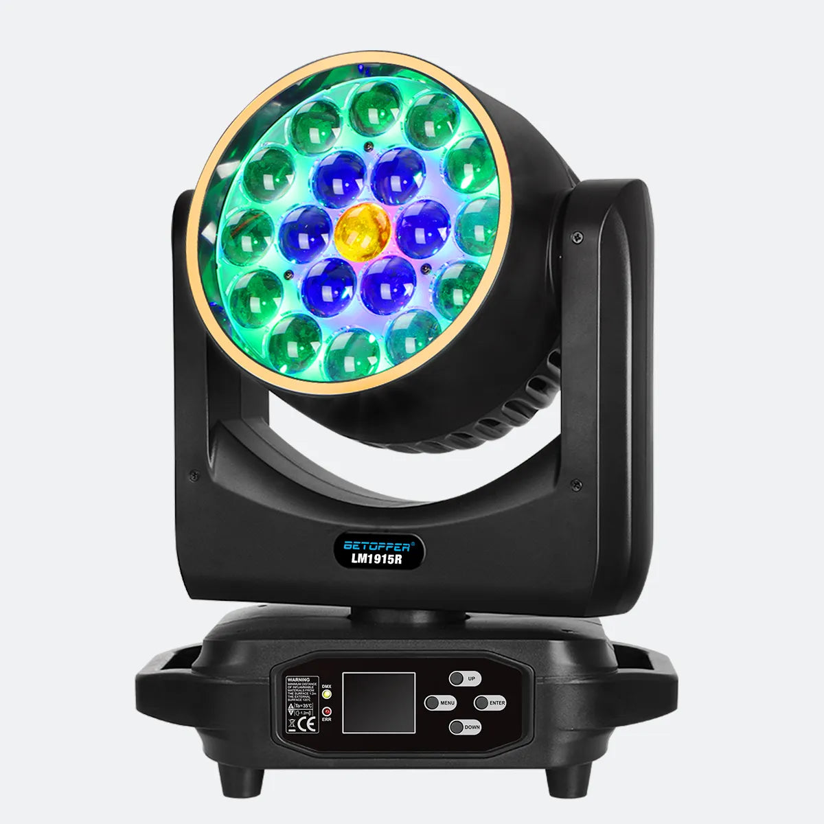 <tc>Betopper</tc> LM1915R 19x15w ウォッシュムービングヘッド(ハローリング付き)