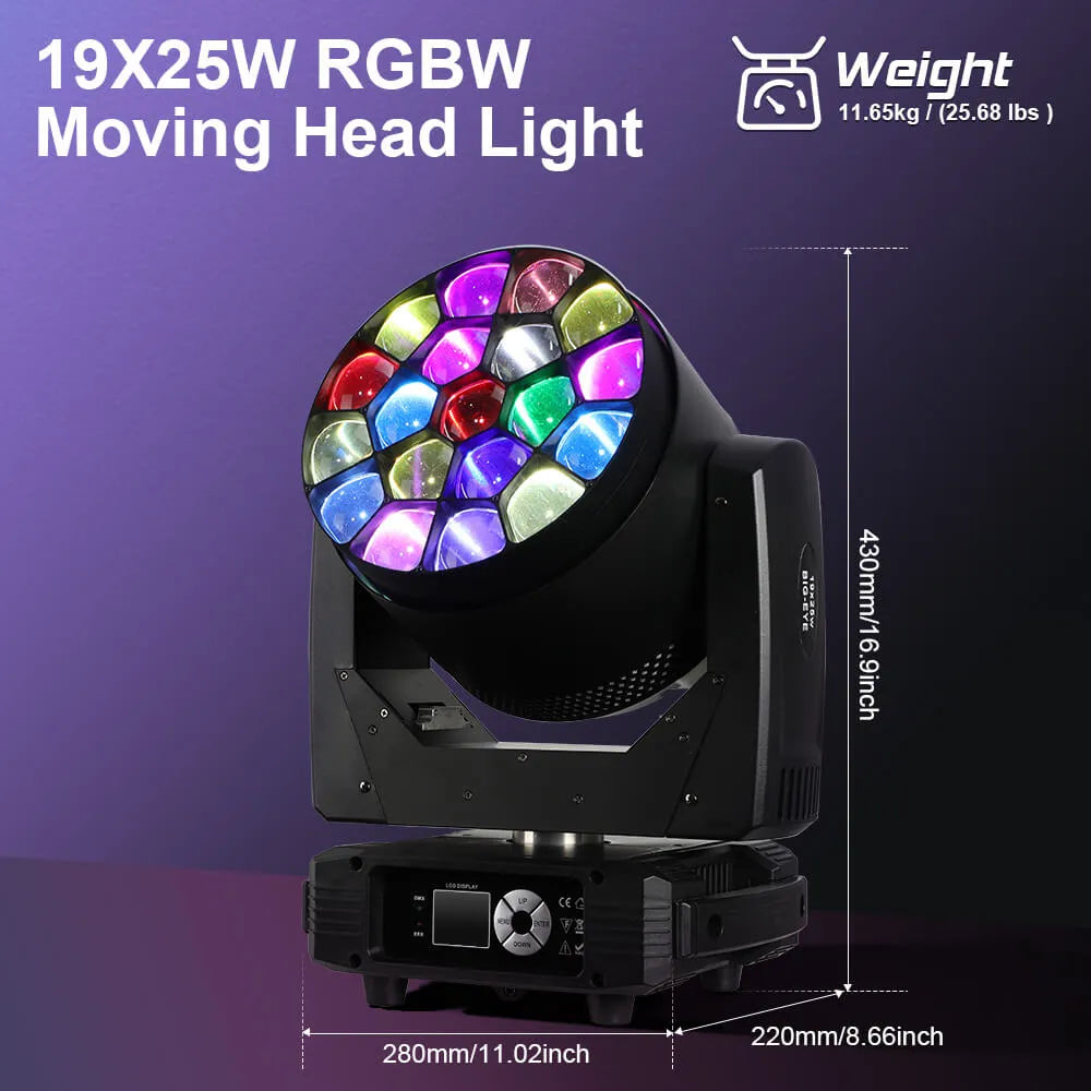 Betopper lm1925 19x25W cabezal en movimiento LED de etapa LED