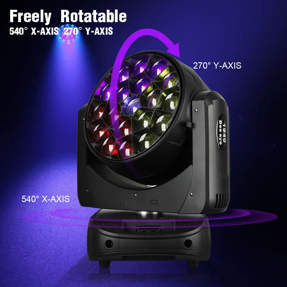 Betopper LM1940 19x40w Moving Head with Pixel Mapping