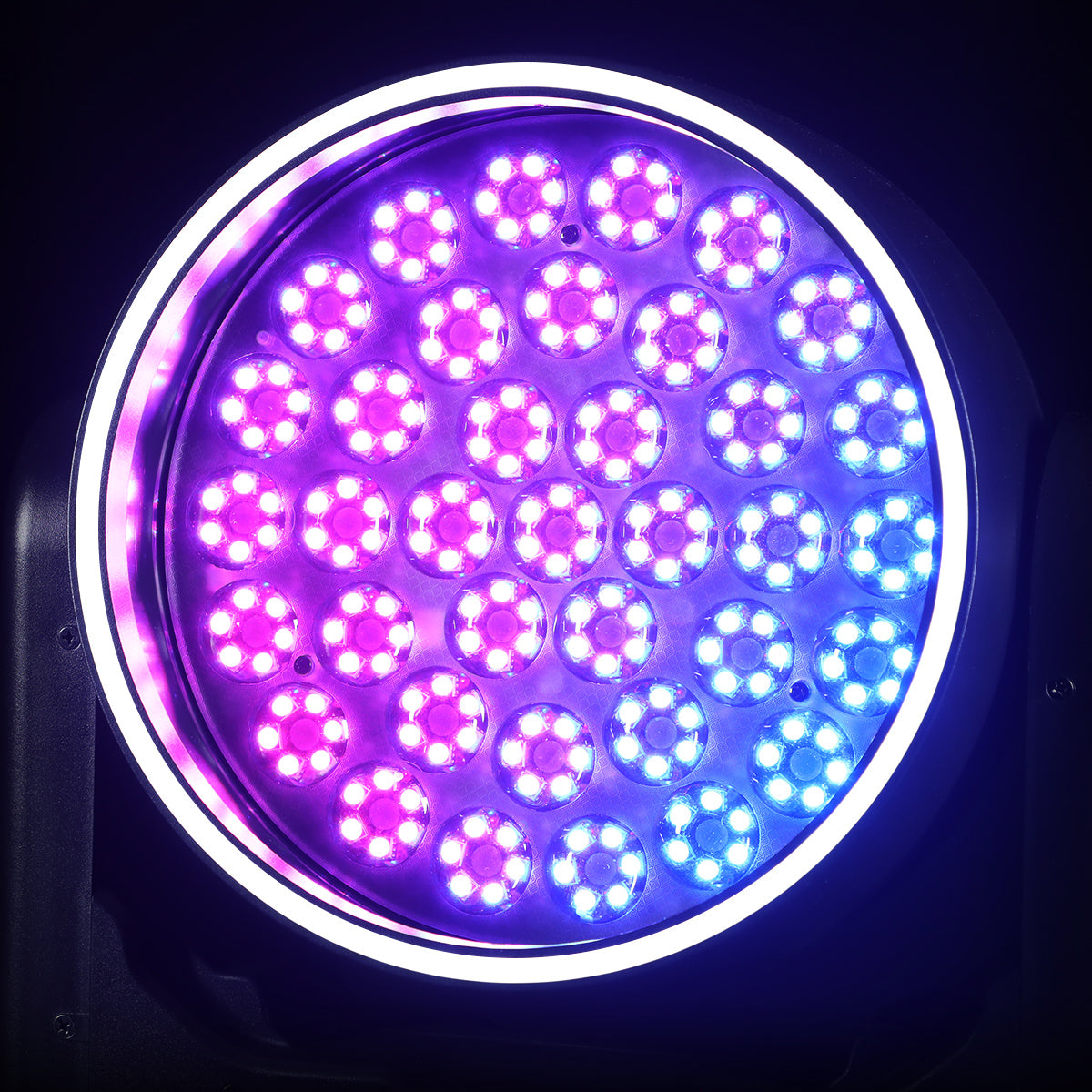 Betopper LM3715R 37×15W Wash Moving Head with Halo Ring