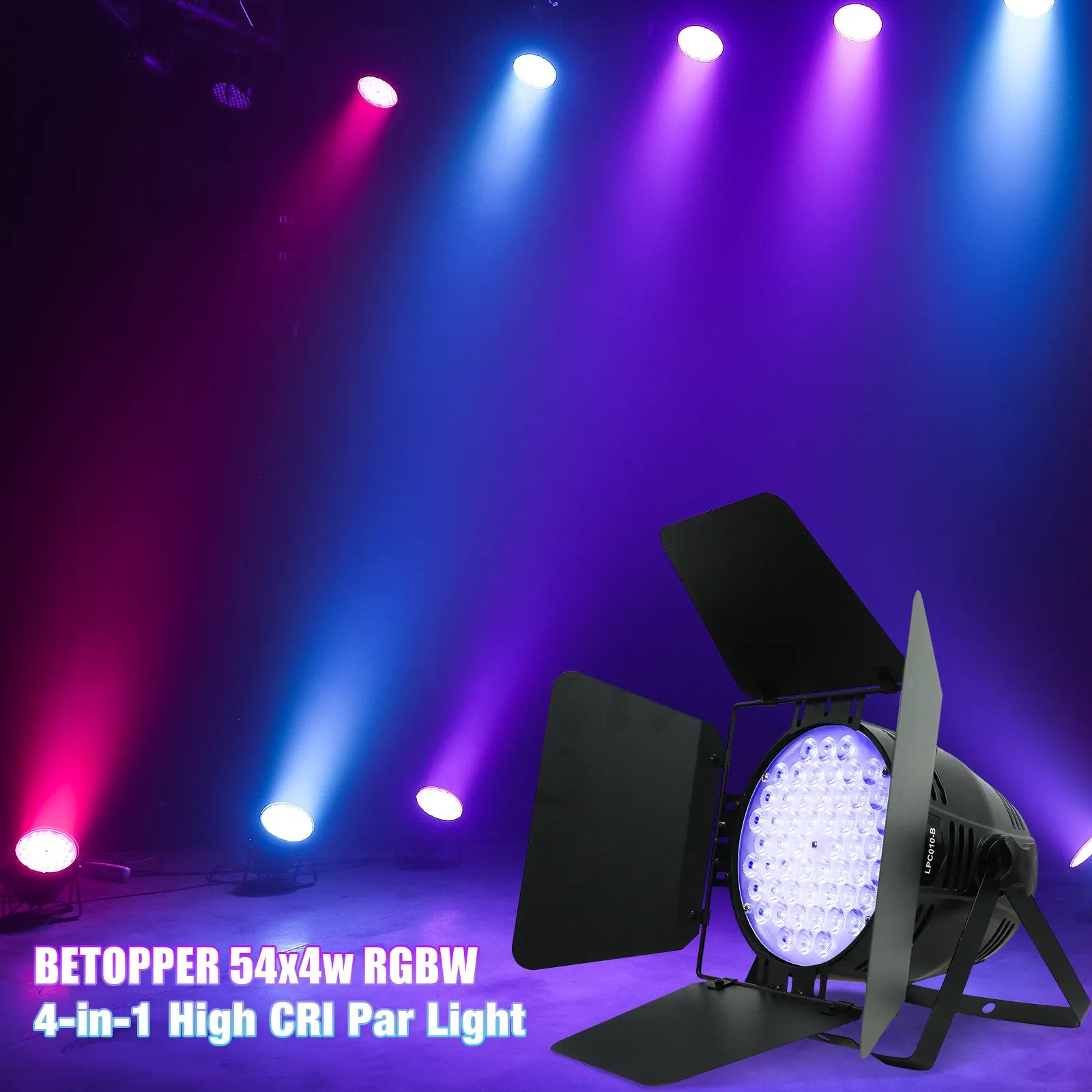 <tc>Betopper</tc> Projecteur PAR LPC010-B 54x4w 5562lm avec coupe-flux