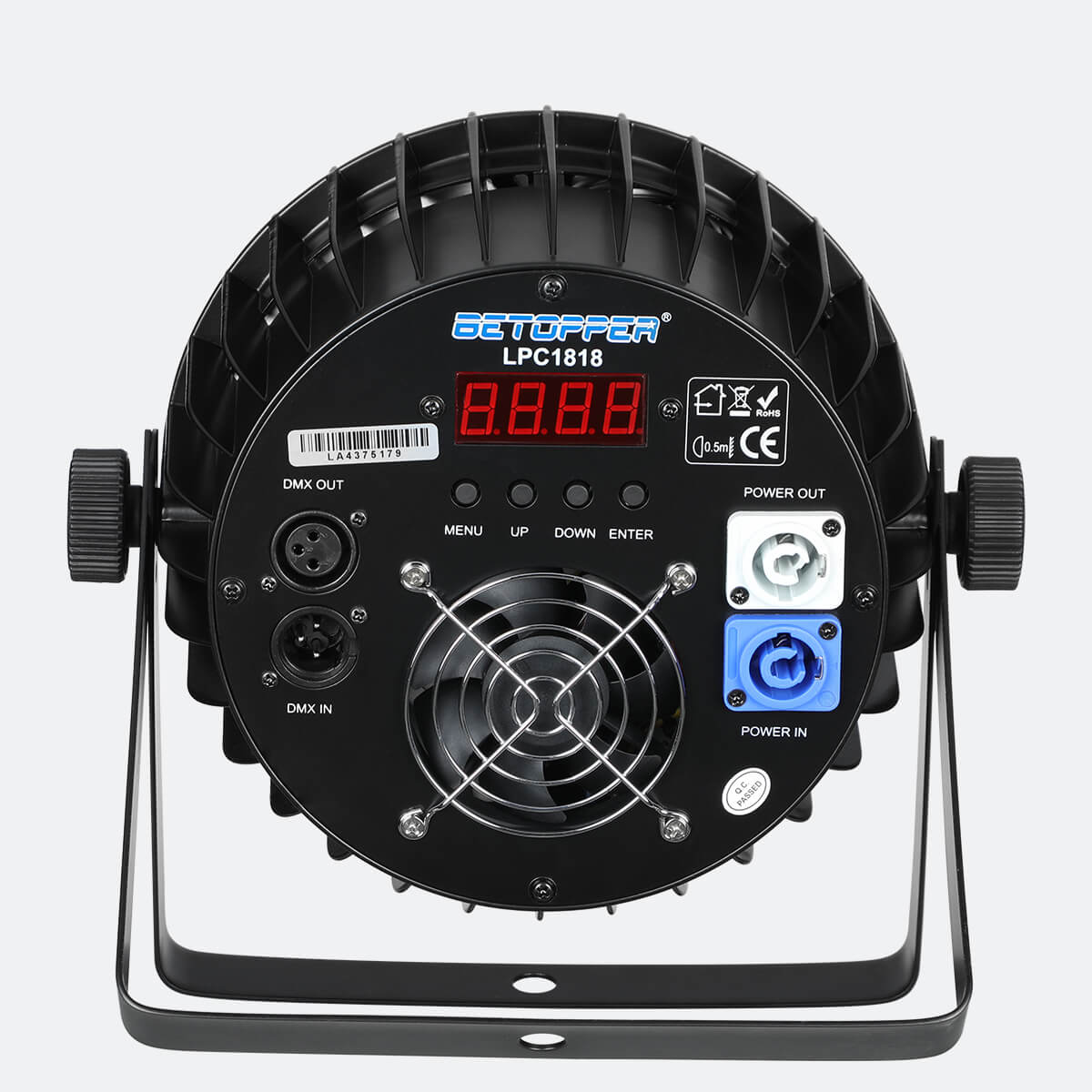 Betopper LPC1818 Upgraded 18x18W Lime Amber UV + RGB LED PAR Light
