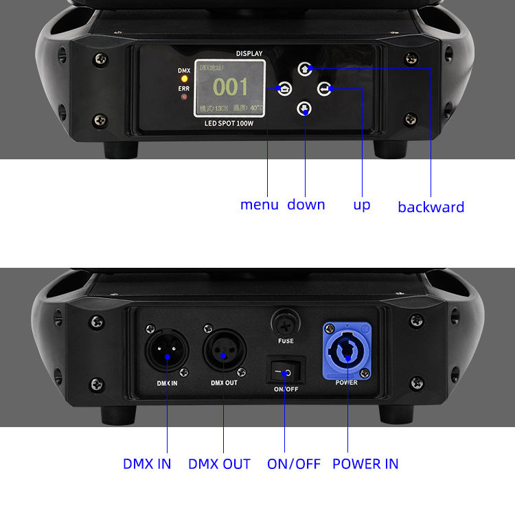 <tc>Betopper</tc> Projecteur gobo à tête mobile LS105 100 W