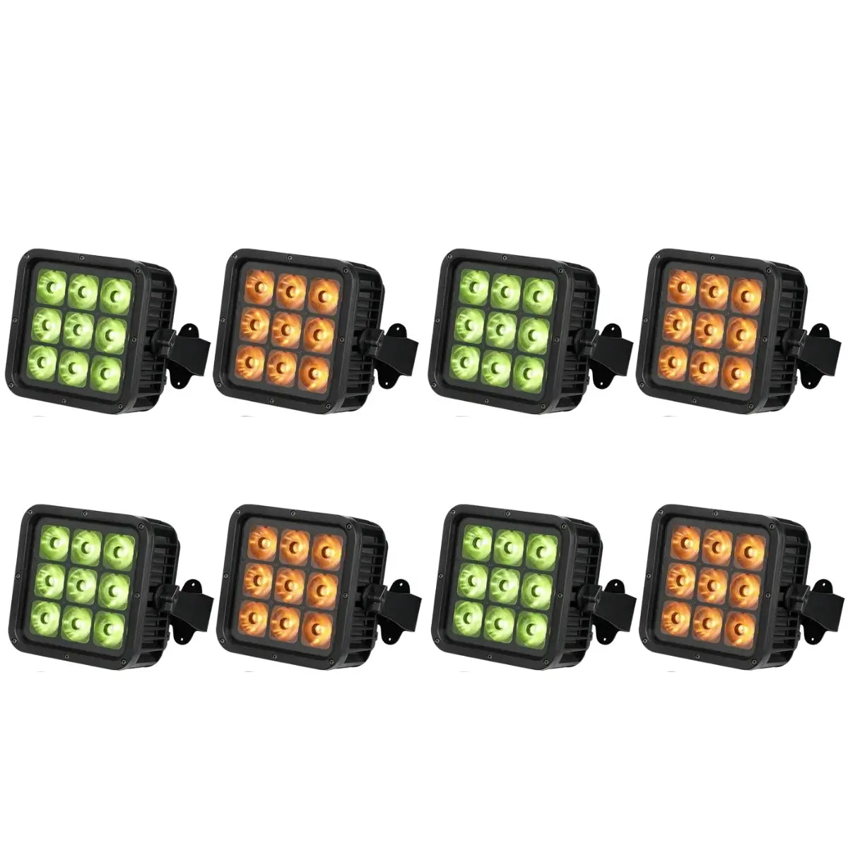 Betopper LPD001 9×18W RGBWA+UV 6-en-1 Uplight a Batería IP65 para Exterior
