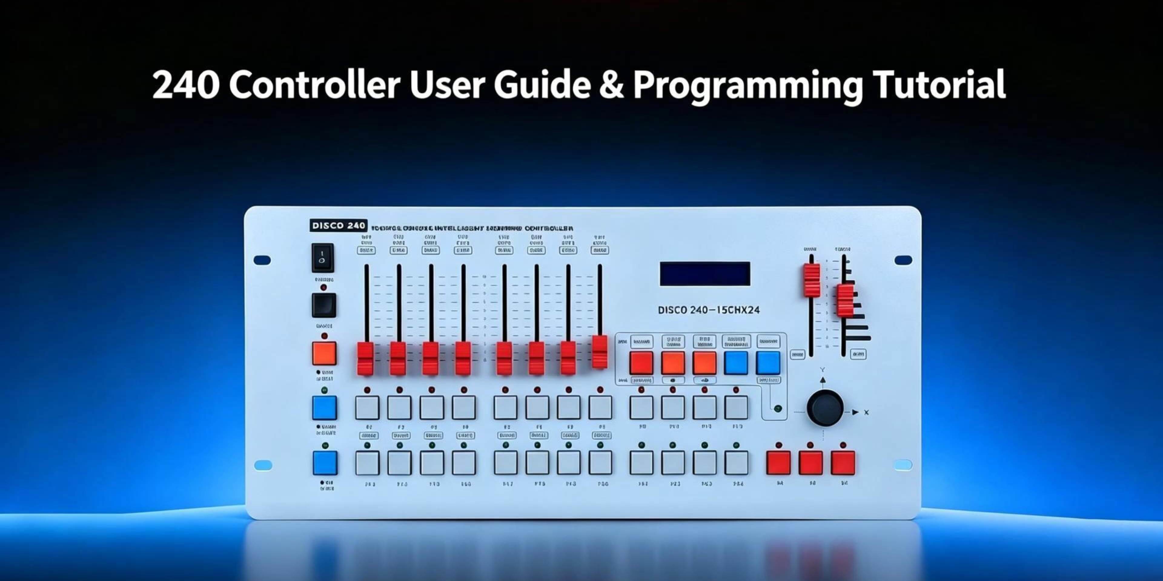 DMX 240 Controller Tutorial #4: How to Set DMX Addresses and Connect Multiple Fixtures
