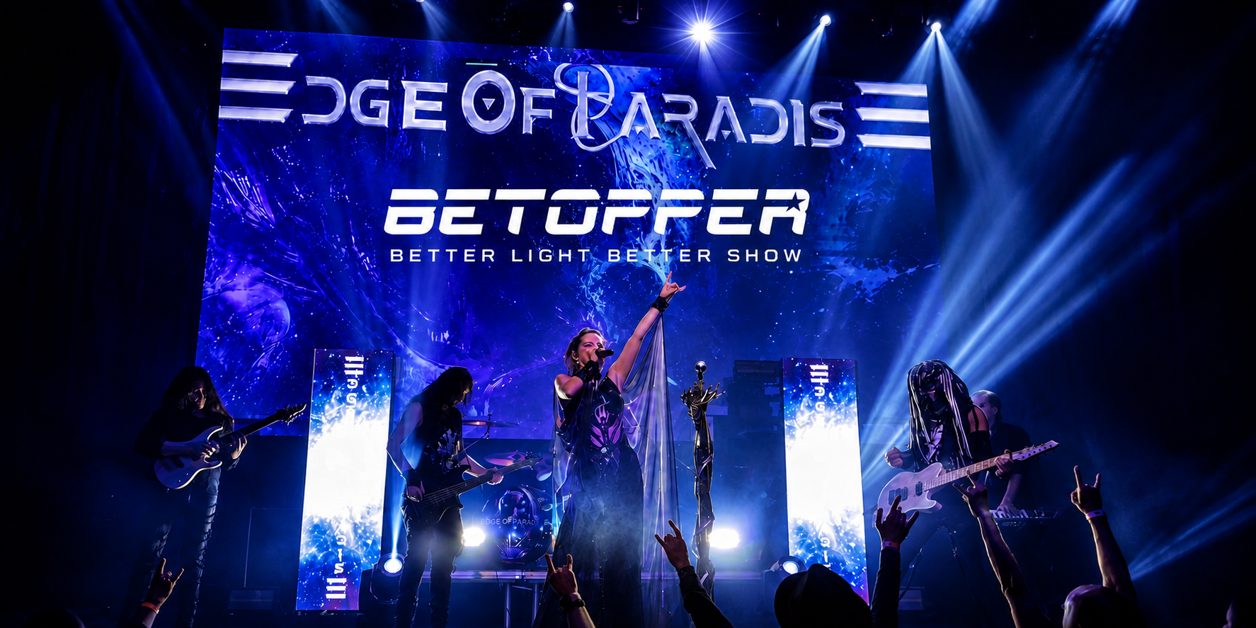 Betopper Lighting Featured in Edge of Paradise’s July USA Tour