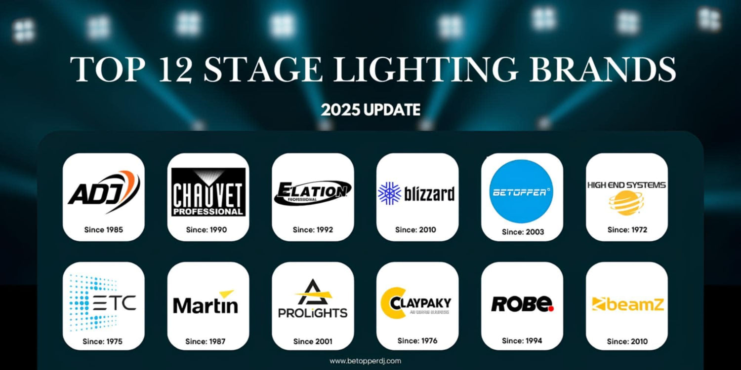 Top 12 Leading Stage Lighting Brands [2025 Update]