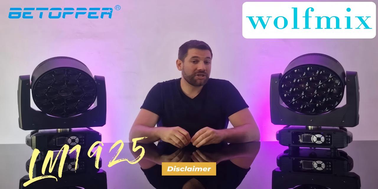 Betopper LM1925 DMX Programming Tutorial with Wolfmix W1 Controller