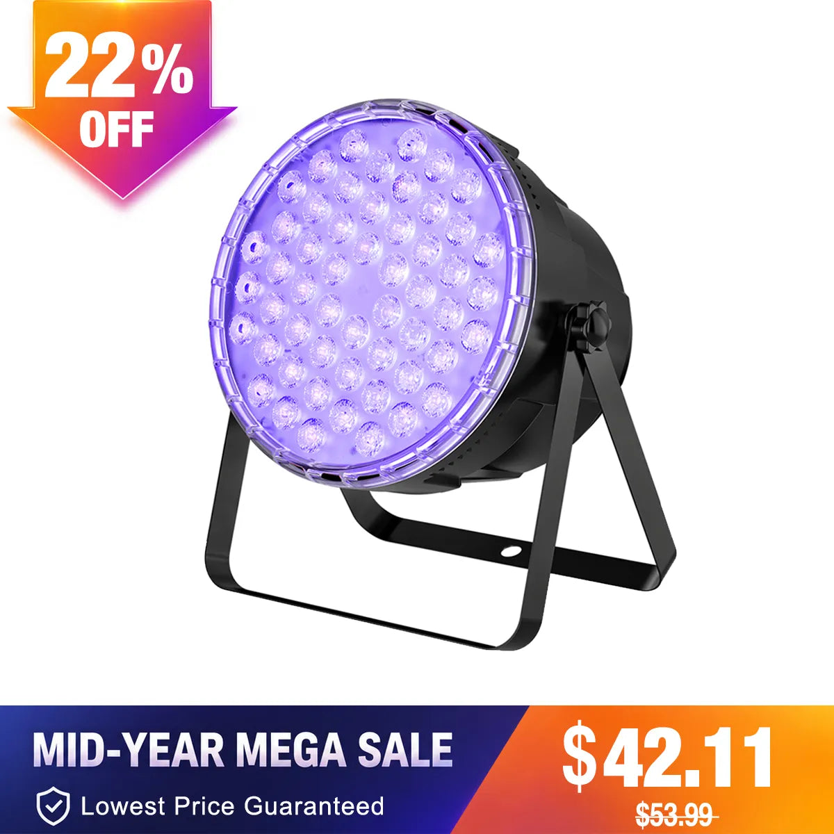 Betopper LPC017 54x3W RGB 3-en-1 Lumière PAR LED de scène