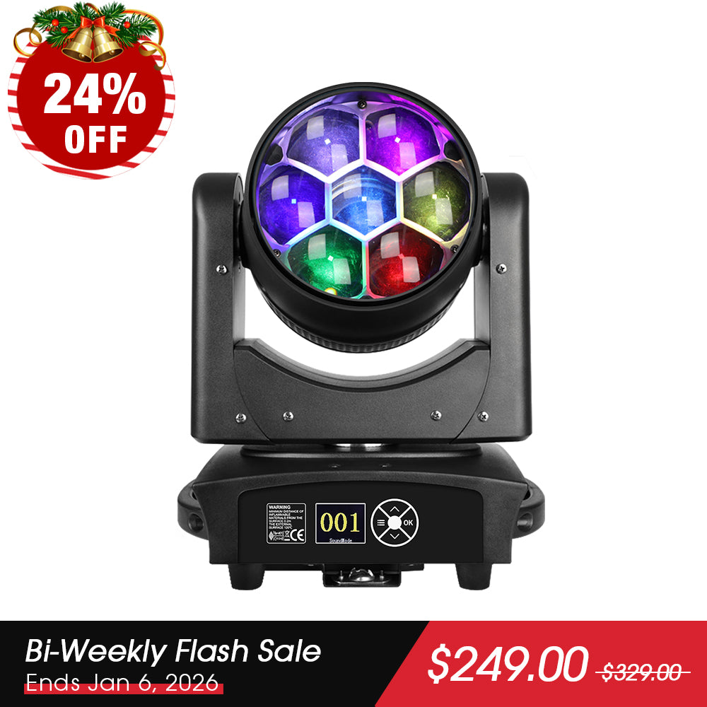 Betopper LM0740 7x40W Wash&Zoom Moving Head Stage Light