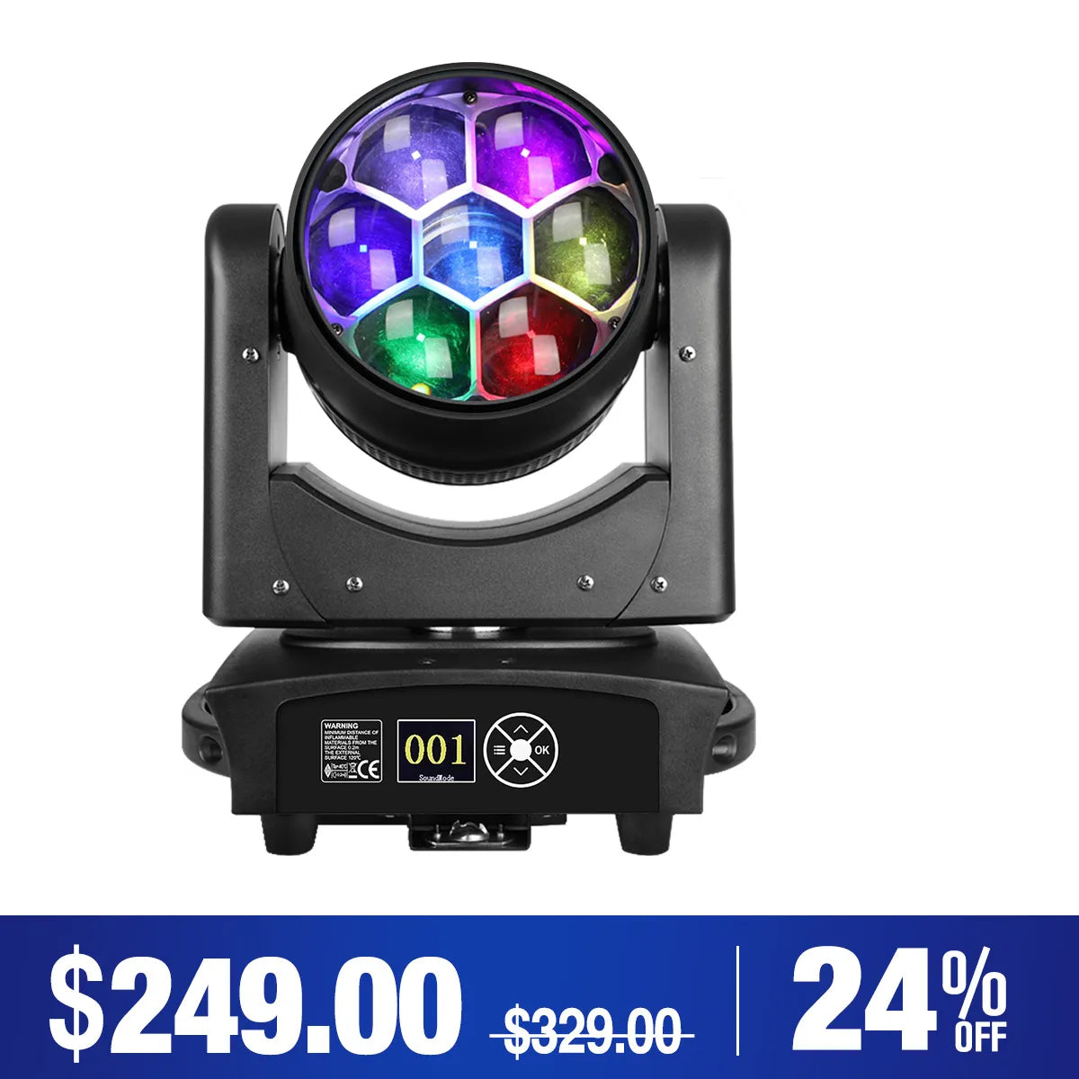 Betopper LM0740 7×40W Wash Moving Head Stage Light