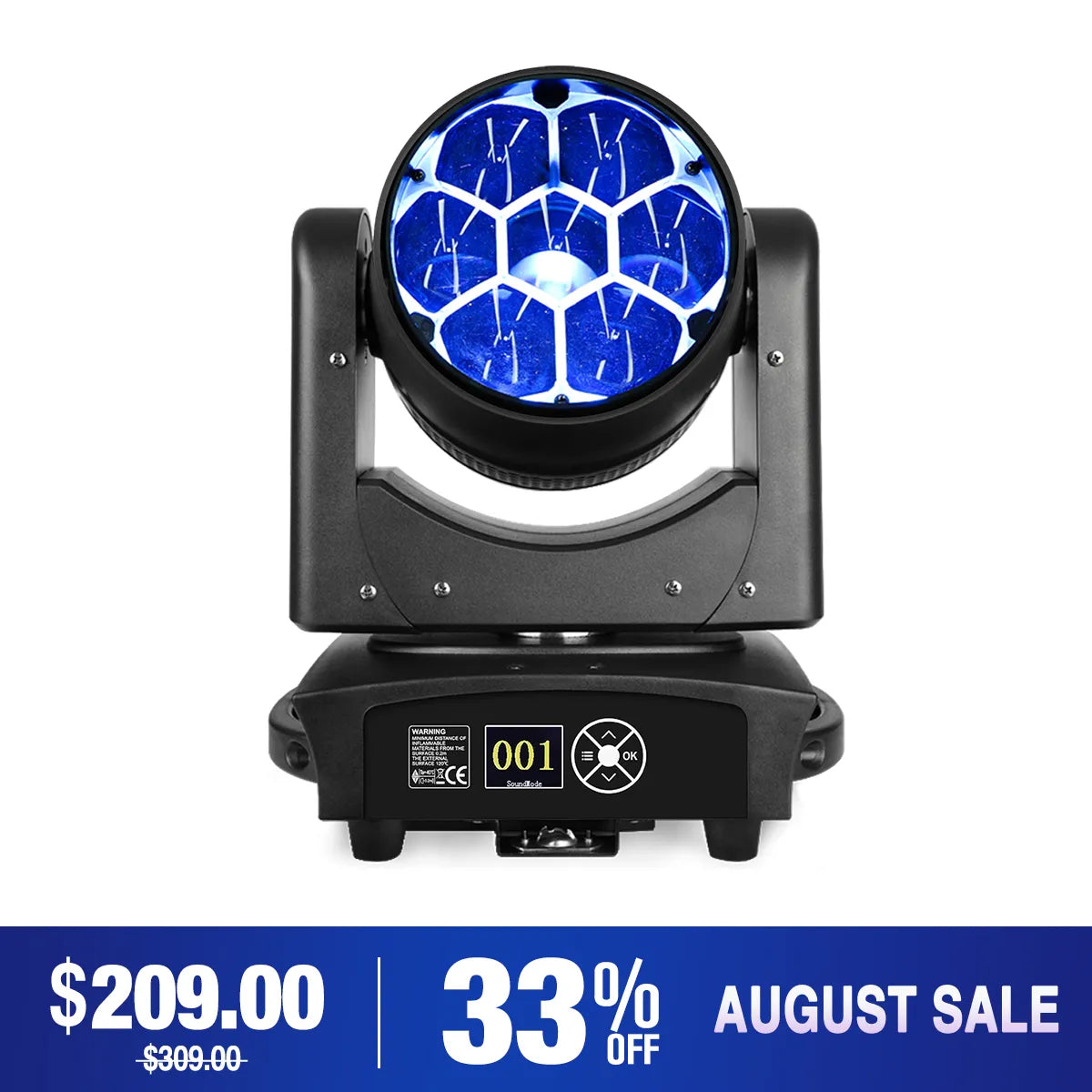 Betopper LM0740 7×40W Wash Moving Head Stage Light