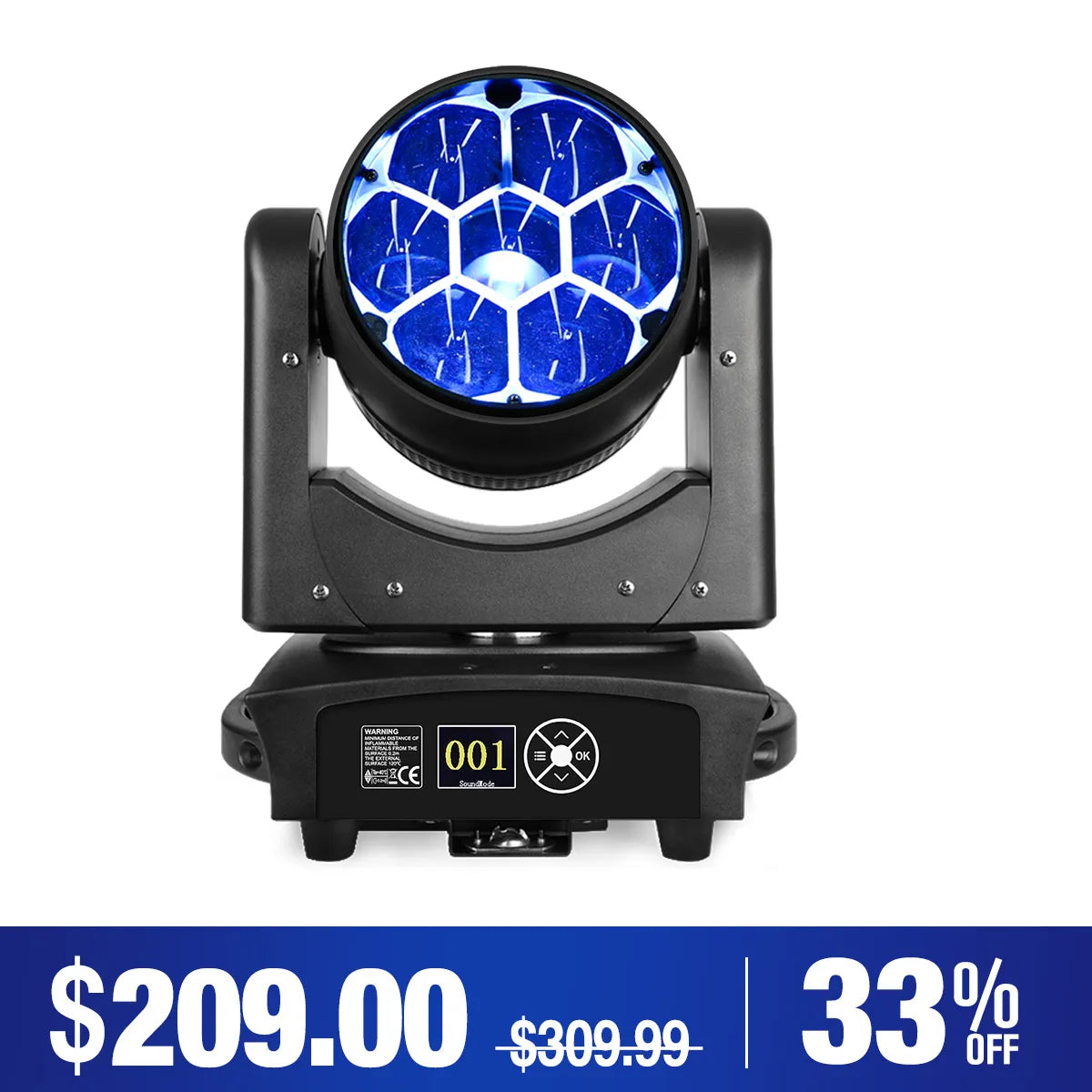 Betopper LM0740 7×40W Wash Moving Head Stage Light
