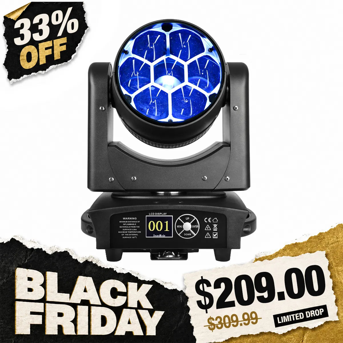 Betopper LM0740 7×40W Wash Moving Head Stage Light