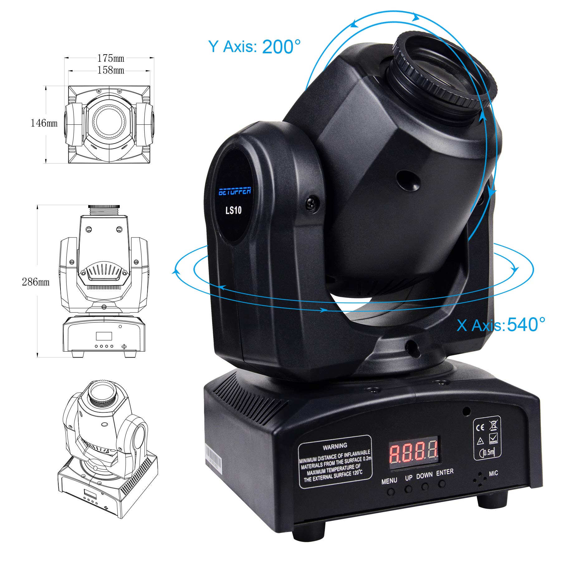 Betopper LS10 moving head light