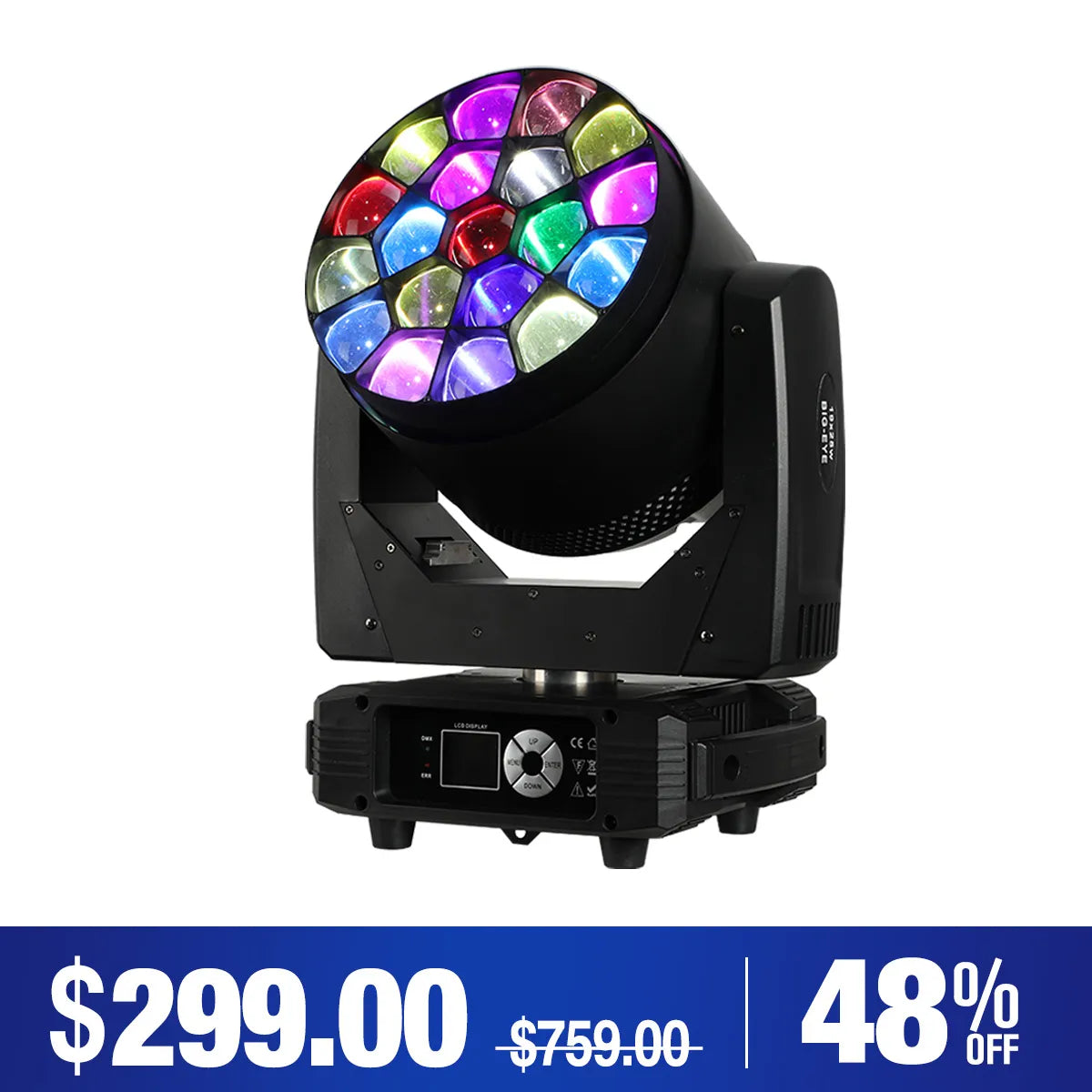 Betopper LM1925 19x25W Moving Head LED Stage Light