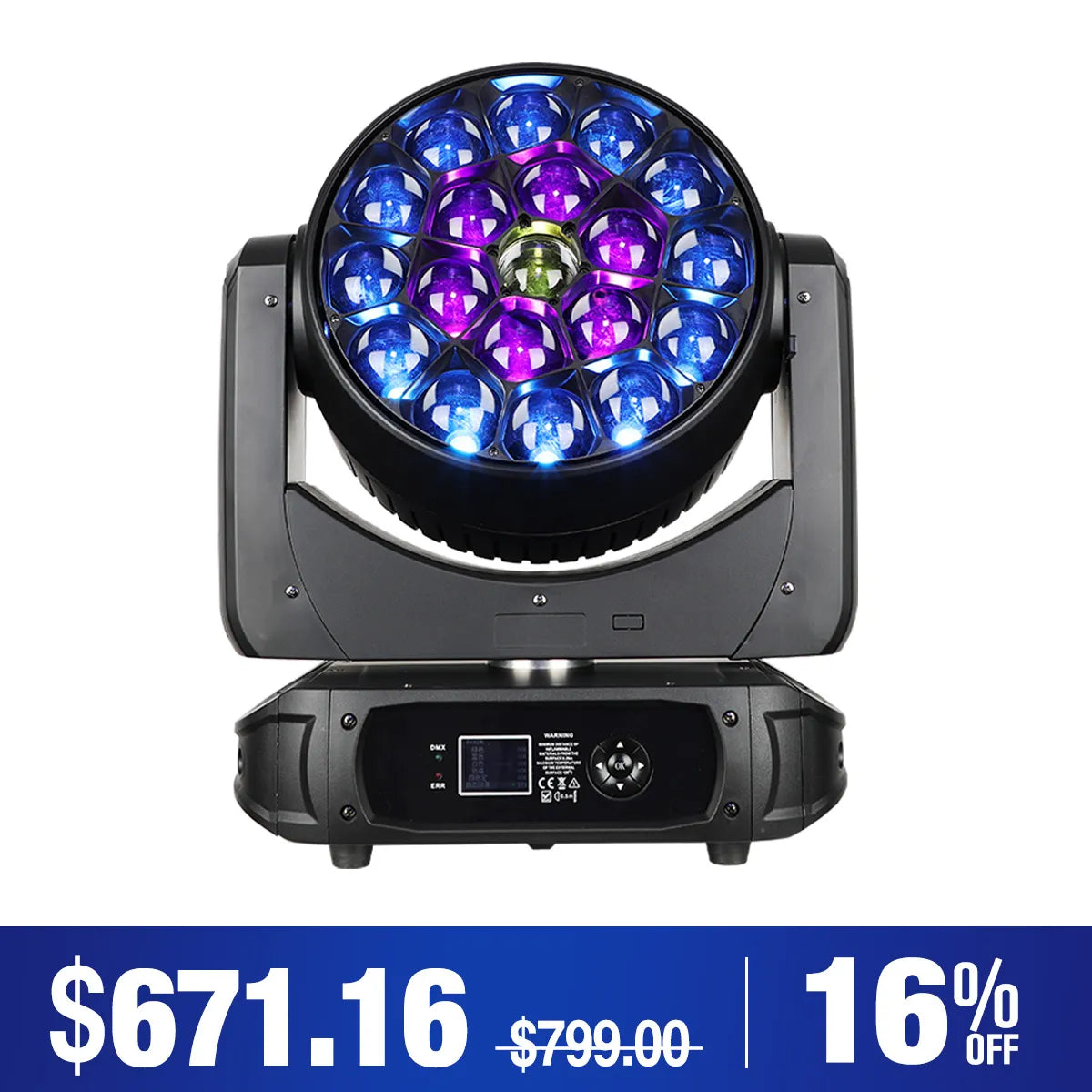 Betopper LM1940 19×40W Moving Head with Pixel Mapping