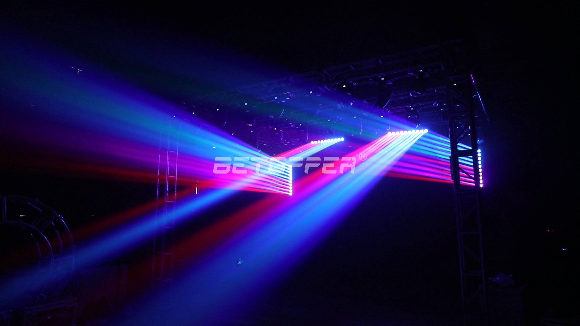 Betopper 10×15W RGBW 4-in-1 LED ステージ照明DJムービングライト