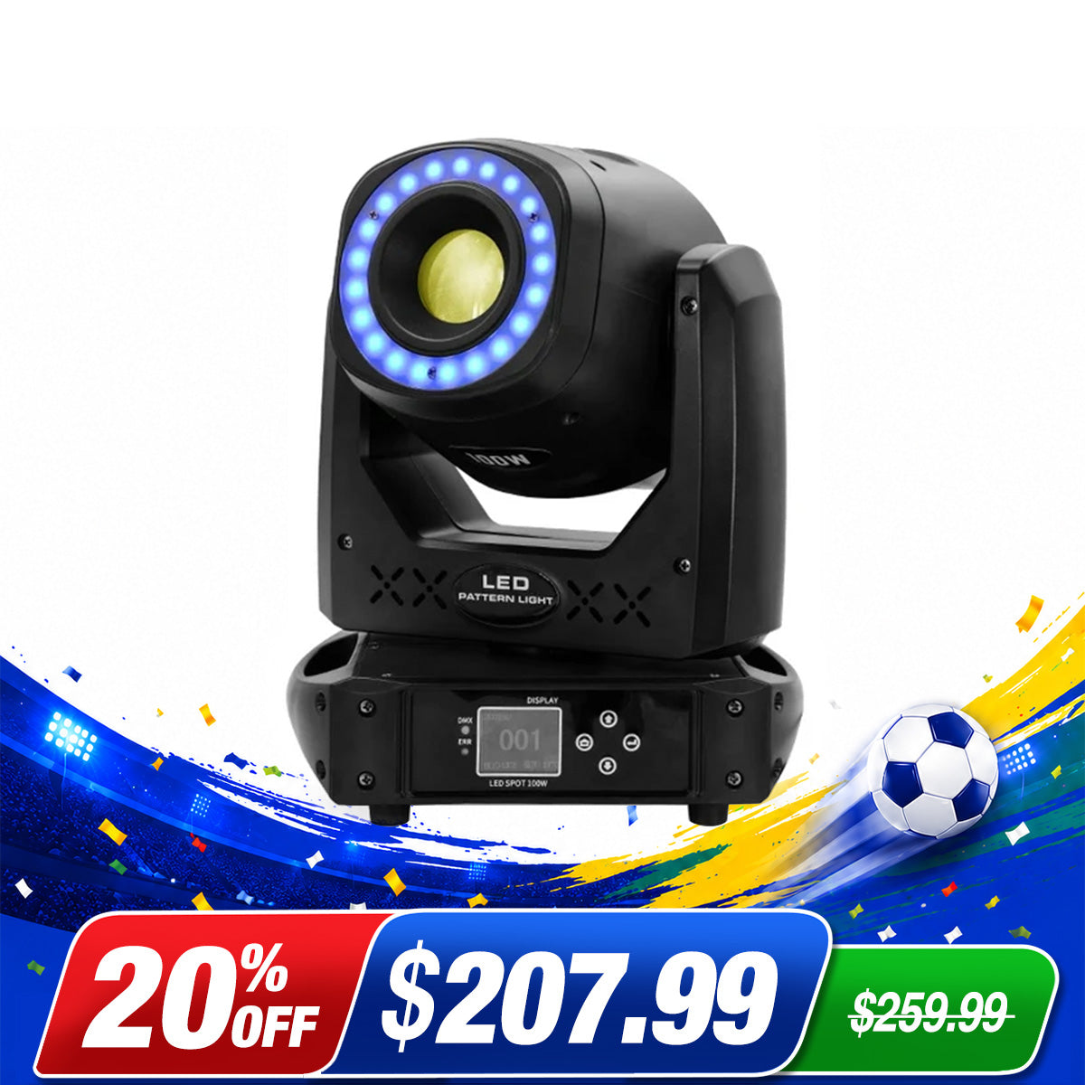 Betopper LS105 100W Moving Head Gobo Spotlight