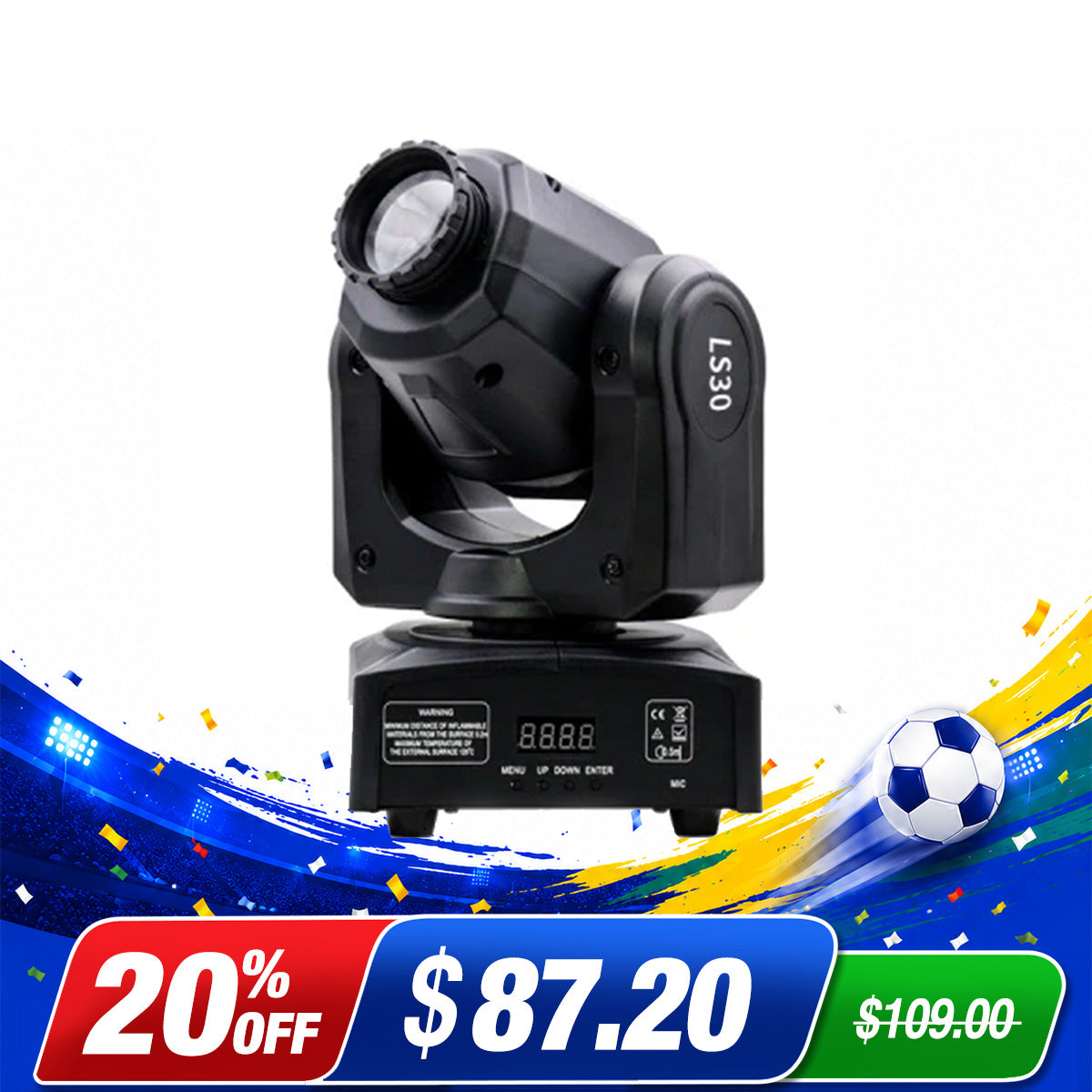 <tc>Betopper</tc> Projecteur de scène à tête mobile LED LS30 30 W