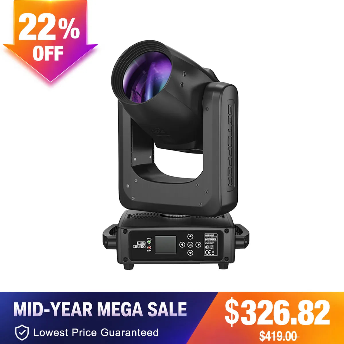 Betopper CLB260-O 9R 260w Pro Moving Head Beam Light