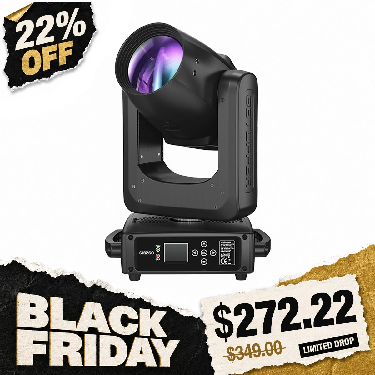 <tc>Betopper</tc> CLB260-O 9R 260w Pro Moving Head Beam Light