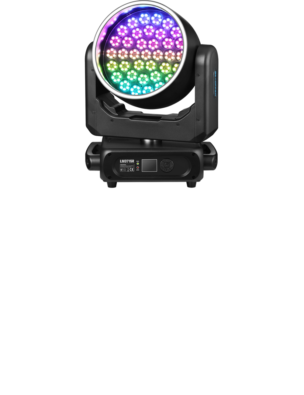 Betopper LM3715R 37×15W Wash Moving Head with Halo Ring