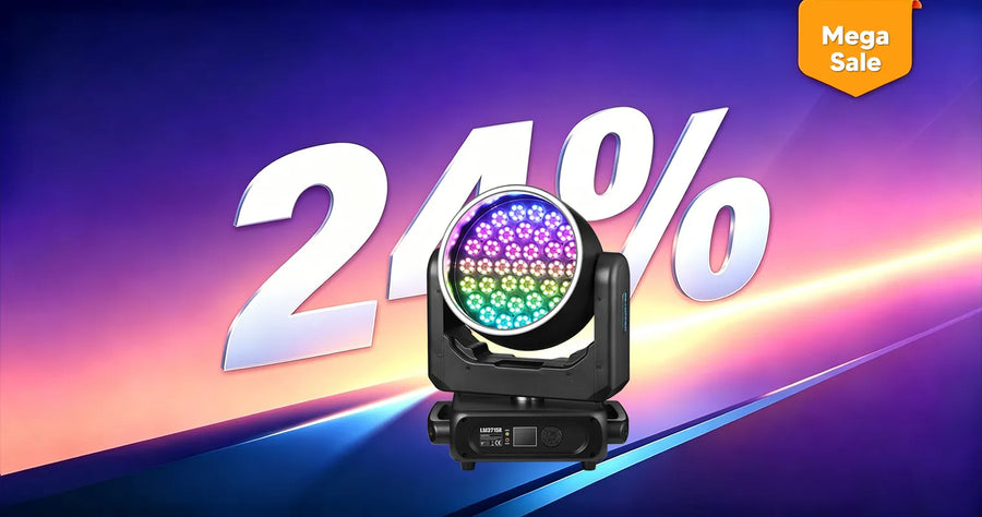 Betopper LM3715R 37×15W Wash Moving Head with Halo Ring