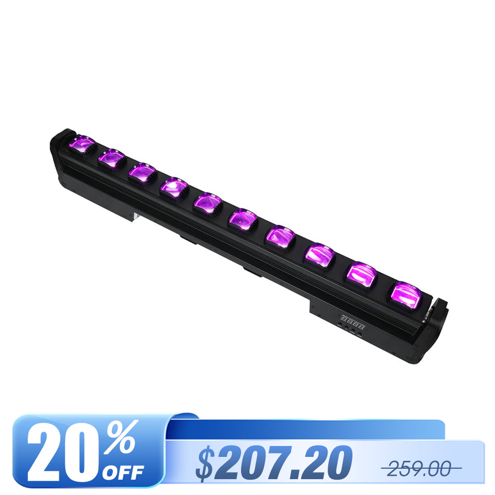 <tc>Betopper</tc> Barre lumineuse LED à faisceau mobile L1015 10x15 W RGBW