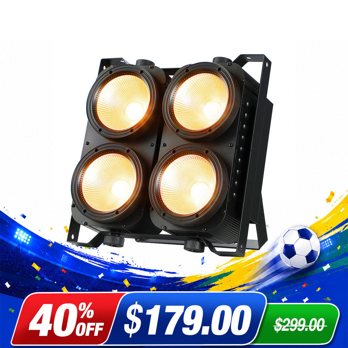 Betopper LC500 4x100w Amber/CW High CRI COB Blinder Light