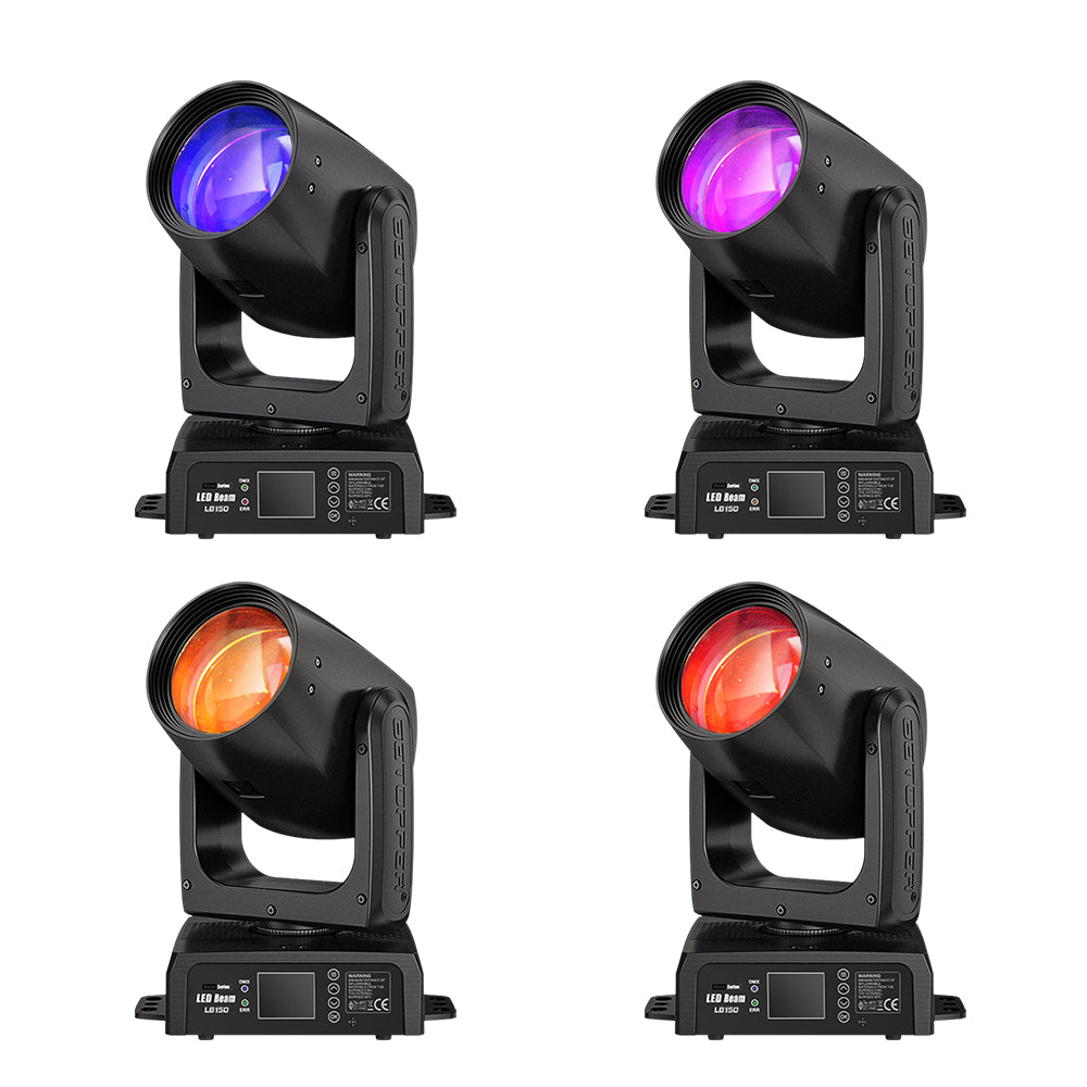 Betopper LB150 150W LED Beam Moving Head Lights (4pcs)